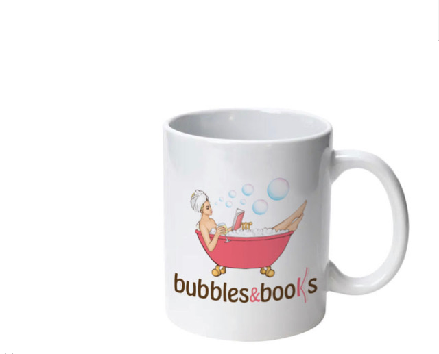 Bubbles and Books Custom Mug
